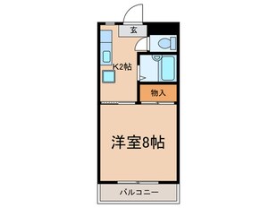 フロ－ラル二瀬の物件間取画像